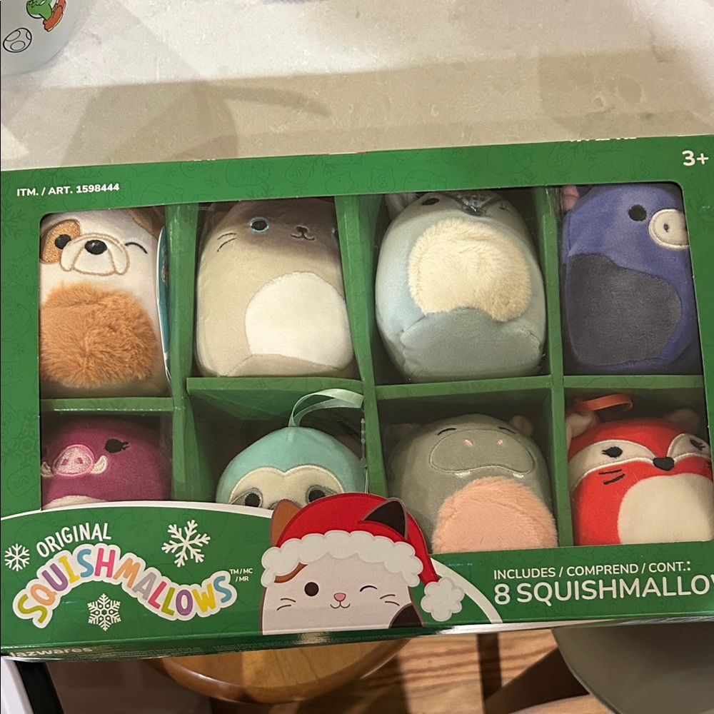 Squishmallows Plush Toy Set - Green, Blue, Red, Purple